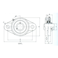 Підшипник UCFL209 (WBW)