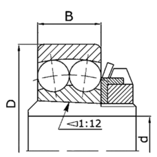 Подшипник 1209K+H209 (11208) (WBF)
