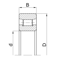 Підшипник N317E (2317) (ZWZ)