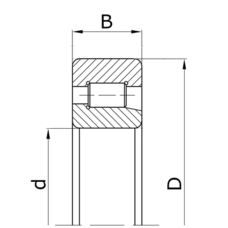 Подшипник NJ206E (42206) (ZVL)
