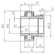 Підшипник EX210G2 (SNR)