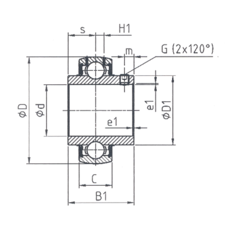 Підшипник UC204 (WBW)